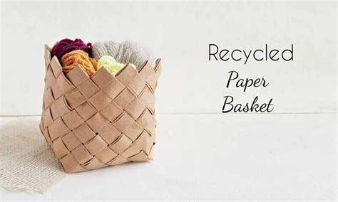 Recycled Paper Basket Weaving ( Easy Step-by-Step Tutorial )