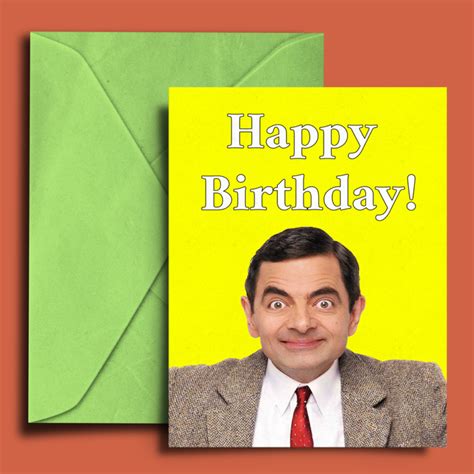 Mr Bean Happy Birthday Card - Futurefy