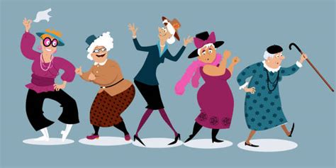 Seniors Having Fun Illustrations, Royalty-Free Vector Graphics & Clip ...