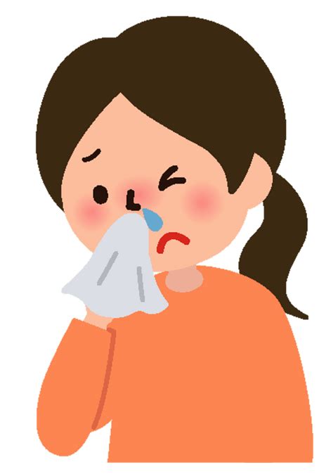 Woman is Blowing Her Nose clipart. Free download transparent .PNG | Creazilla
