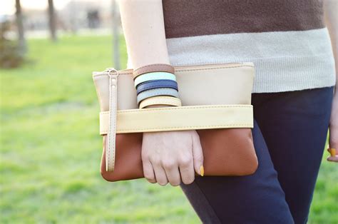 Wristlet Purse Brown Leather Clutch Bag Vegan Leather Wristlet - Etsy