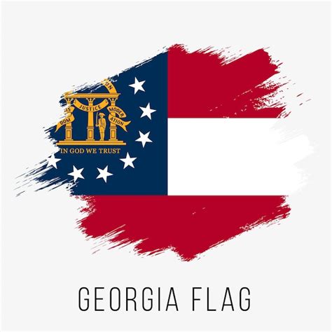 Premium Vector | Usa state georgia vector flag design template. georgia ...