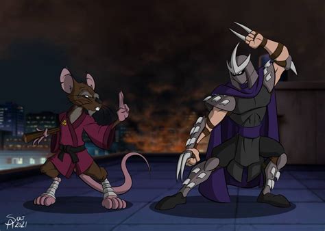 Splinter vs Shredder by wardog-zero on DeviantArt