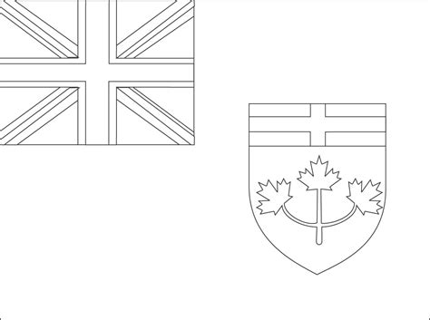 Ontario Flag Colouring Page And Some Facts About Its - vrogue.co