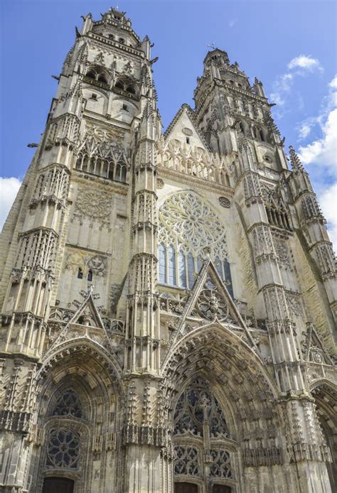 Tours Cathedral Aerial View, France Stock Photo - Image of exterior, historic: 145939404