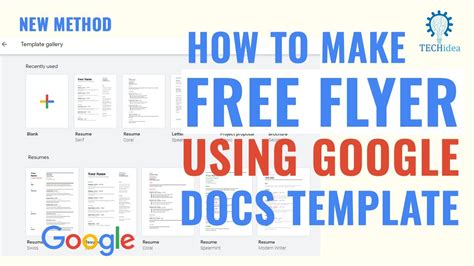 How to Create a Flyer on Google Docs? Free Flyer In Google Docs 2024 [New Method] - YouTube