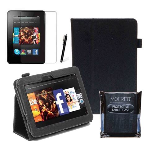 Black Kindle Fire HD 7 Leather Case 1st Generation | Kindle