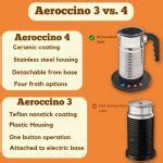 Aeroccino 3 vs. 4 vs Barista Recipe Maker - Top Differences