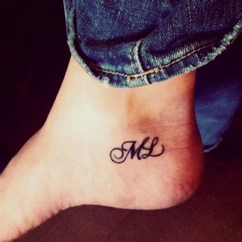 Ankle small font tattoos | Tattoo fonts, Kids initial tattoos, Tattoos