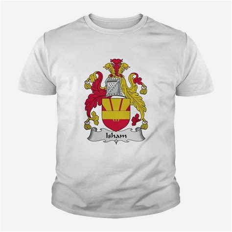 Isham Family Crest British Family Crests Kid T-Shirt | Seseable