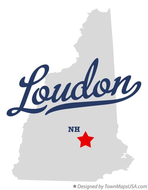 Map of Loudon, NH, New Hampshire