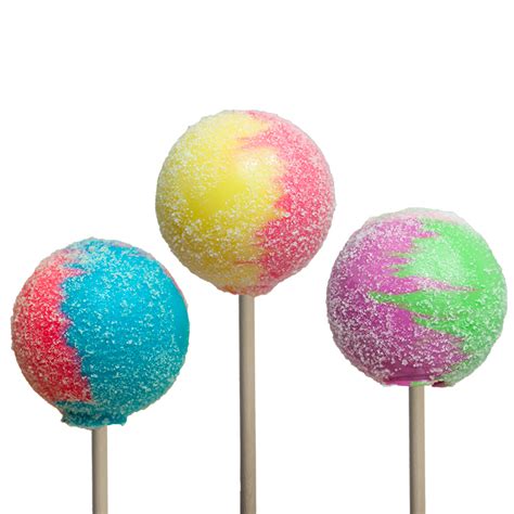Super-Sized Sour Ball Lollipops: 5oz hard candy lollipops by Melville Candy