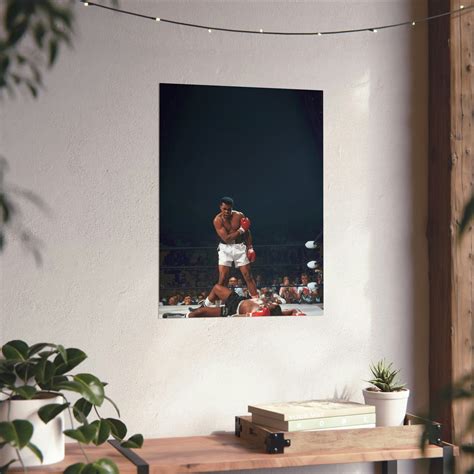 Legendary Muhammad Ali Vs. Joe Frazier Knockout Matte Poster Exclusive Colorized Detail - Etsy