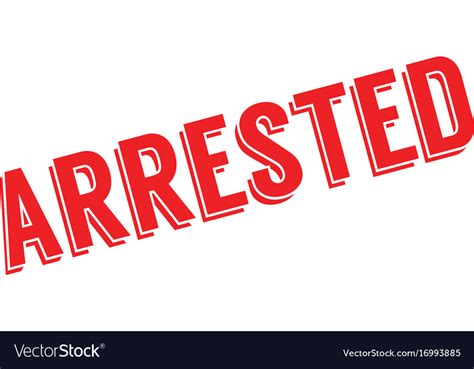 Arrested rubber stamp Royalty Free Vector Image