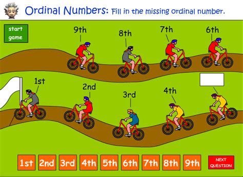 Ordinal Numbers For Grade 2
