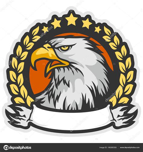 Cartoon Eagle Mascot Character Sport Logo Vector Stock Illustration by ©TalentElfino #180260350