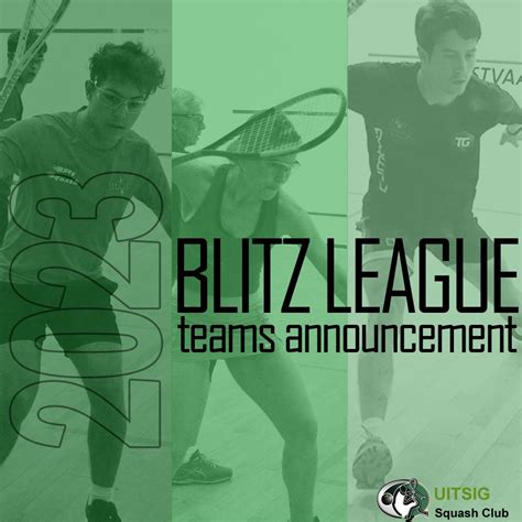 Blitz League Teams 2023 – Uitsig Squash Club