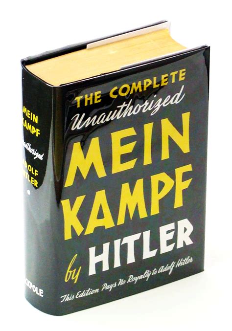 Mein Kampf - The First Complete and Unexpurgated Edition Published in ...