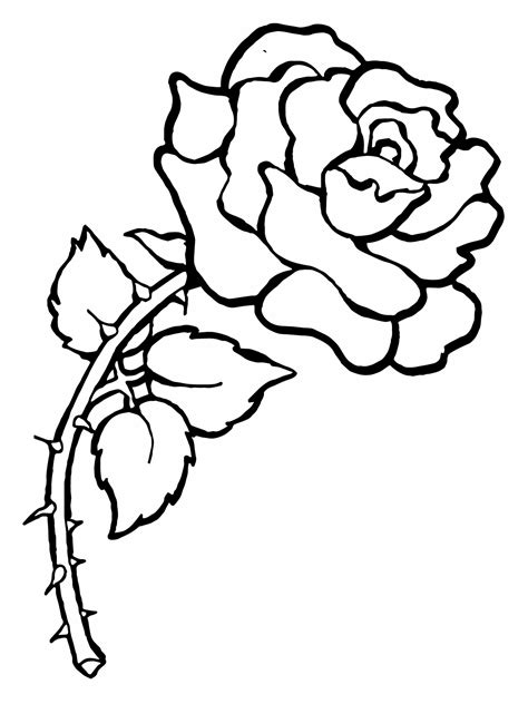 Free Printable Roses Coloring Pages For Kids