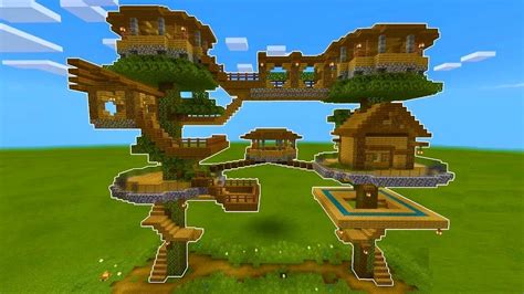 Minecraft: How to Build a Treehouse Tutorial | Survival Base (90%) - YouTube