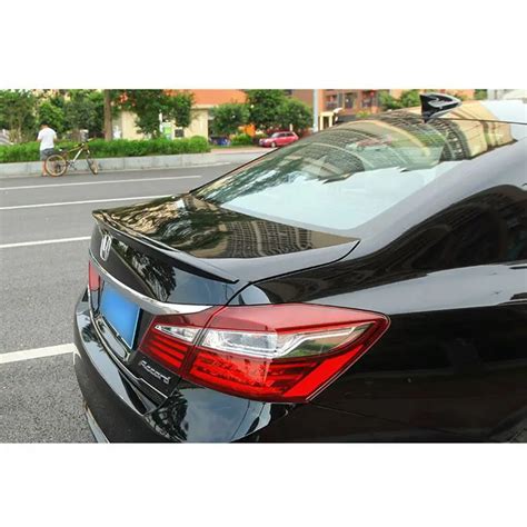 For Honda Accord Spoiler hybrid High Quality ABS Material Car Rear Wing Primer Rear Spoiler For ...