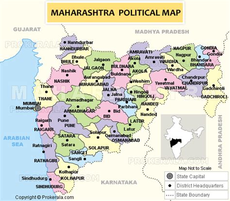 Maharashtra Map | Map of Maharashtra State of India | Printable ...