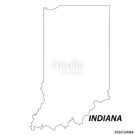 Indiana State Outline Vector at Vectorified.com | Collection of Indiana ...