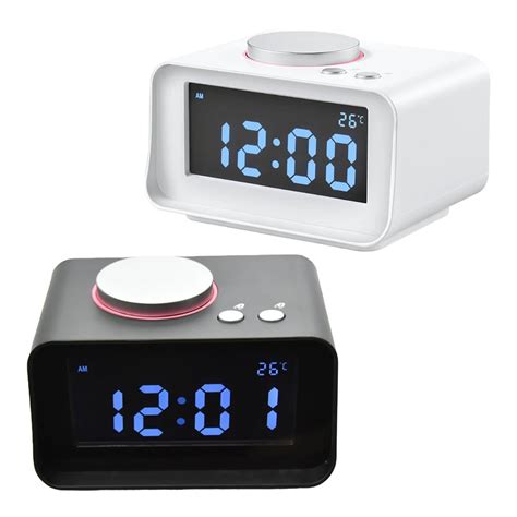 1Pc Digital Alarm Clock FM Radio Loud Alarm Clock for Heavy Sleepers with Dual Alarm Dual USB ...