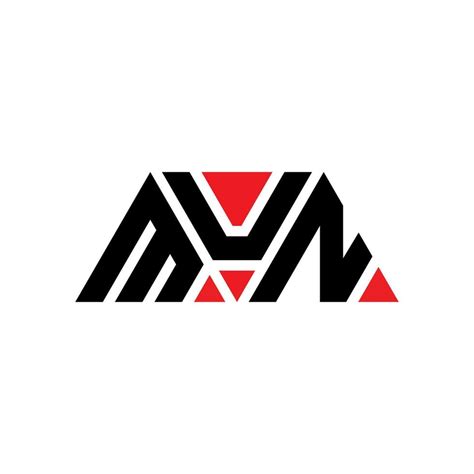 MUN triangle letter logo design with triangle shape. MUN triangle logo design monogram. MUN ...