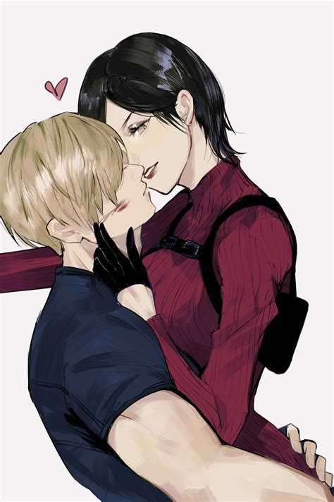 leon s. kennedy and ada wong (resident evil and 2 more) drawn by meow_(cindy738) | Danbooru