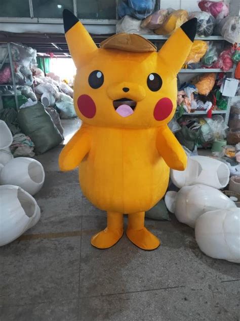 Giant Detective Pikachu Mascot Costume | Costume Party World