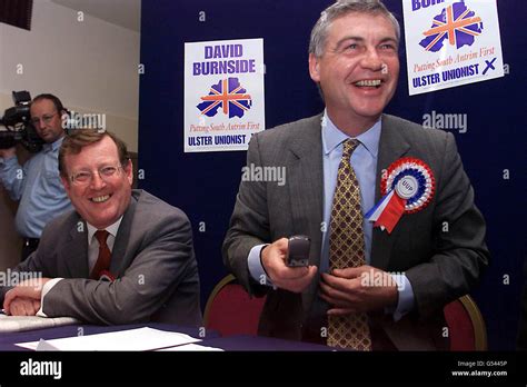 Ulster unionist leader david trimble l partys candidate david burnside ...