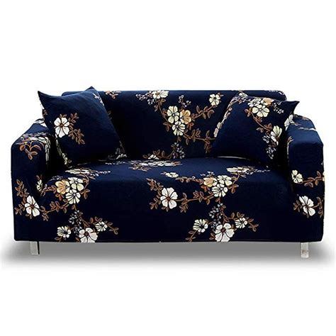 HOTNIU Stretch Sofa Cover Printed Couch Covers Loveseat Slipcovers for 2 Cushion Couches Sofas ...