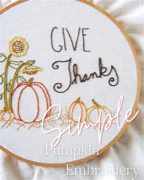 15 Precious Pumpkin Embroidery Patterns And Ideas - meshthread.com