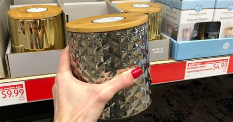 Huntington Home Metallic Candles Only $7.99 at ALDI