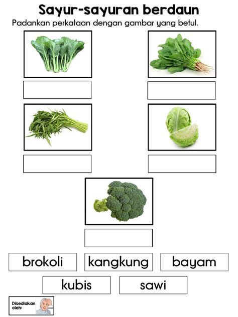 Latihan Sayur-Sayuran Berdaun | PDF