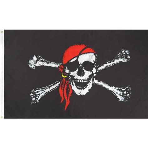 2'x3' Jolly Roger Pirate Flag | Steel City Collectibles