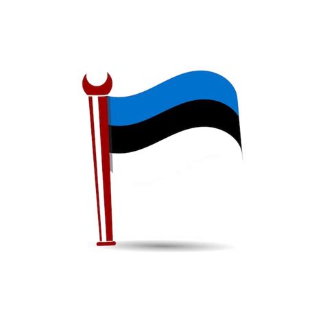 Premium Vector | Estonian flag vector design