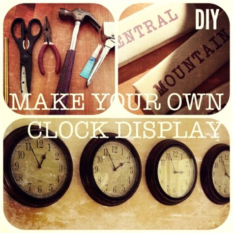 neta loves: DIY MAKE YOUR OWN CLOCK TIME ZONE DISPLAY