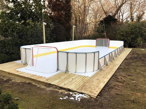 20' x 40' Synthetic Ice Rink | Backyard rink, Backyard ice rink, Synthetic ice