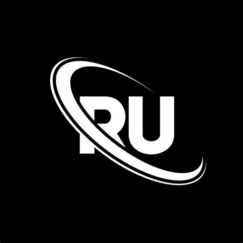 RU logo. R U design. White RU letter. RU letter logo design. Initial ...