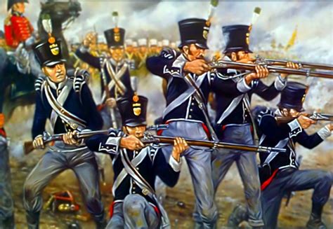 Dutch infantry at the Battle of Waterloo | Napoleonic wars, Waterloo 1815, Napoleon waterloo
