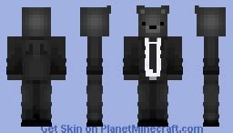 Black Bear In a Suit Minecraft Skin