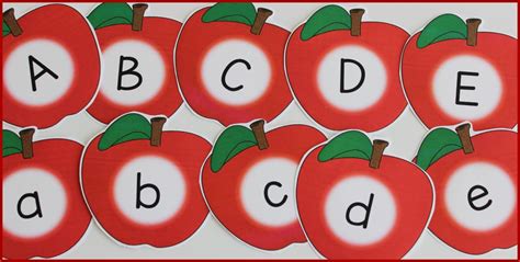 Apple Themed Activities for Learning the Alphabet and Rhyme - Make Take & Teach