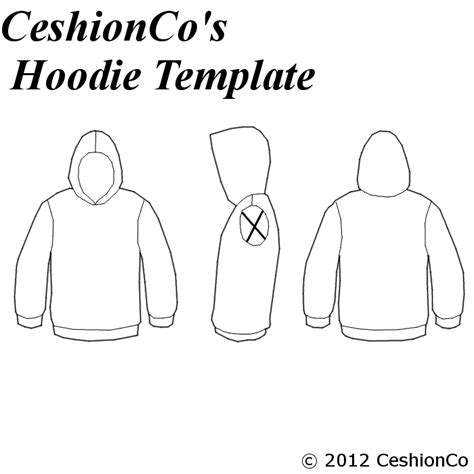 Ceshion's Hoodie template by CeshionCo on DeviantArt