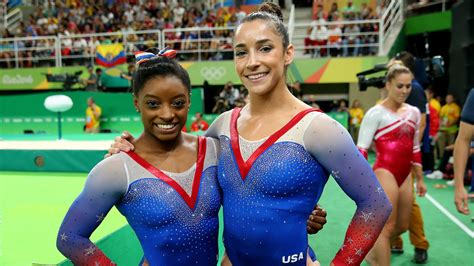 Simone Biles and Aly Raisman Win Gold and Silver in Women's Floor Exercise at 2016 Olympics ...