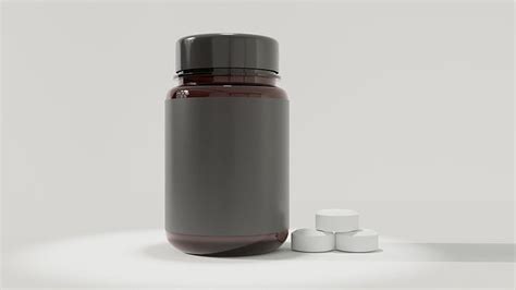 Medicine bottle design 3D model | CGTrader