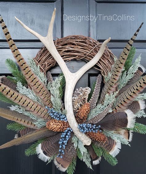 Antler Wreath-deer Antler Wreath-cabin Wreath-lodge - Etsy