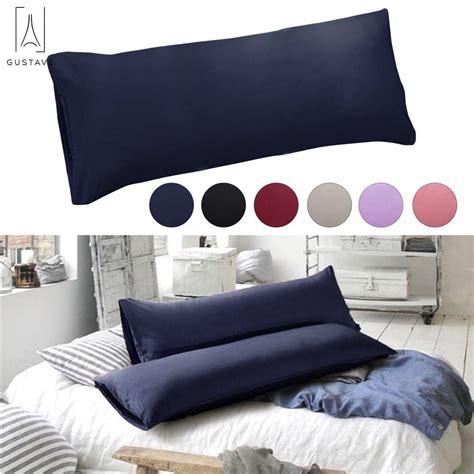 Gustave Body Pillowcase Soft Polyester Long Bedding Pillow Cover Envelope Closure Long Pillow ...