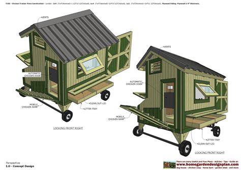 T200 - Chicken Tractor Plans Construction - Chicken Tractor Design ...